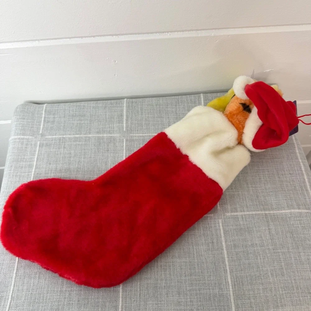 VTG Y2K Disney Tigger‎ 3D Plush Christmas Stocking Gemmy 2004 NEW